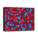 Red and Blue Camouflage Pattern Deluxe Canvas 16  x 12  (Stretched)  View1