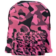 Black And Pink Camouflage Pattern Giant Full Print Backpack by SpinnyChairDesigns