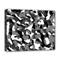 Black and White Camouflage Pattern Deluxe Canvas 20  x 16  (Stretched) View1