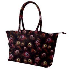 Zombie Eyes Pattern Canvas Shoulder Bag by SpinnyChairDesigns