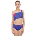 Bi Floral-pattern-background-1308 Spliced Up Two Piece Swimsuit View1