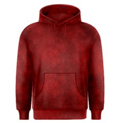 Scarlet Red Velvet Color Faux Texture Men s Core Hoodie by SpinnyChairDesigns