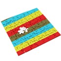 Multicolor With Black Lines Wooden Puzzle Square View3