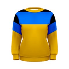 Bright Yellow With Blue Women s Sweatshirt by tmsartbazaar