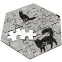 Grey Cats Design  Wooden Puzzle Hexagon View3