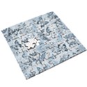 Nature Blue Pattern Wooden Puzzle Square View3
