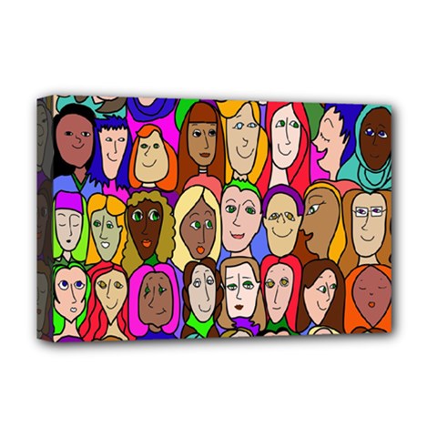 432sisters Deluxe Canvas 18  X 12  (stretched) by Kritter