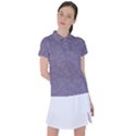 Grape Compote Butterfly Print Women s Polo Tee View1