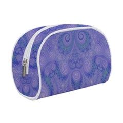 Mystic Purple Swirls Makeup Case (small) by SpinnyChairDesigns