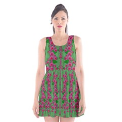 Lianas Of Sakura Branches In Contemplative Freedom Scoop Neck Skater Dress by pepitasart