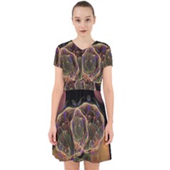 Fractal Geometry Adorable In Chiffon Dress by Sparkle