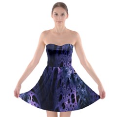 Fractal Web Strapless Bra Top Dress by Sparkle