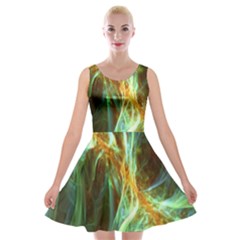 Abstract Illusion Velvet Skater Dress by Sparkle