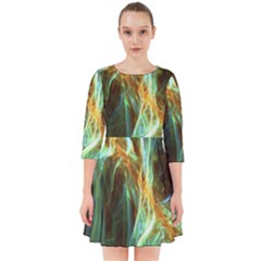 Abstract Illusion Smock Dress by Sparkle