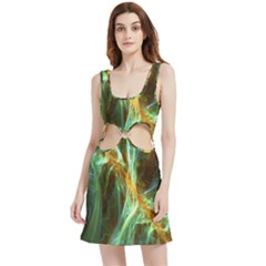 Abstract Illusion Velvet Cutout Dress by Sparkle