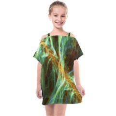 Abstract Illusion Kids  One Piece Chiffon Dress by Sparkle