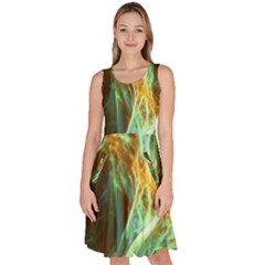 Abstract Illusion Knee Length Skater Dress With Pockets by Sparkle