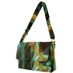 Abstract Illusion Full Print Messenger Bag (l) by Sparkle