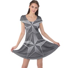 Star Grey Cap Sleeve Dress by HermanTelo