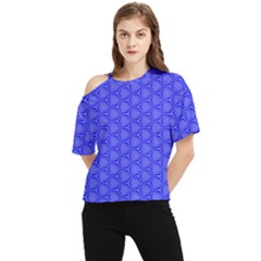 Blue-monday One Shoulder Cut Out Tee by roseblue