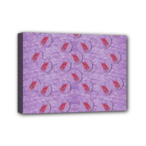 Tropical Flower Forest Of Ornate Colors Mini Canvas 7  X 5  (stretched) by pepitasart