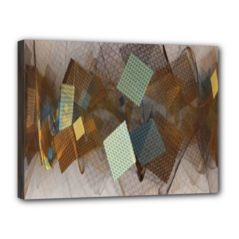 Geometry Diamond Canvas 16  X 12  (stretched) by Sparkle