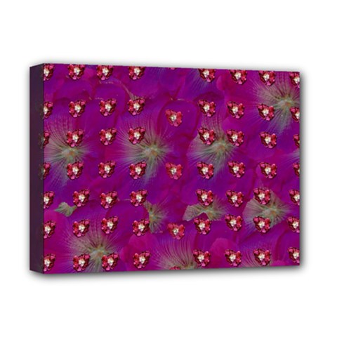 Beautiul Flowers On Wonderful Flowers Deluxe Canvas 16  X 12  (stretched)  by pepitasart