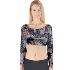 Autumn Leafs Long Sleeve Crop Top by Sparkle