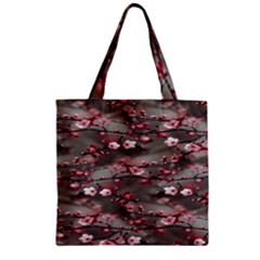 Realflowers Zipper Grocery Tote Bag by Sparkle