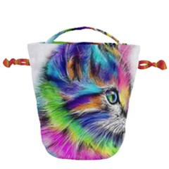 Rainbowcat Drawstring Bucket Bag by Sparkle