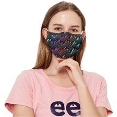 Rainbowwaves Fitted Cloth Face Mask (adult) by Sparkle