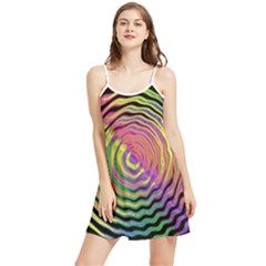 Rainbowwaves Summer Frill Dress by Sparkle