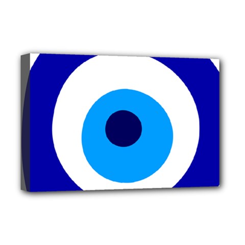 Evil Eye Deluxe Canvas 18  X 12  (stretched) by abbeyz71