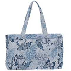Nature Blue Pattern Canvas Work Bag by Abe731