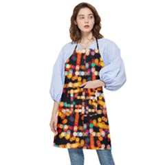 Multicolored Bubbles Print Pattern Pocket Apron by dflcprintsclothing