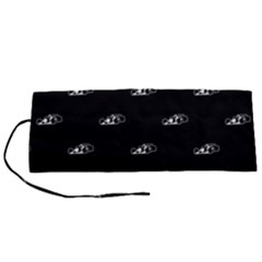 Formula One Black And White Graphic Pattern Roll Up Canvas Pencil Holder (s) by dflcprintsclothing