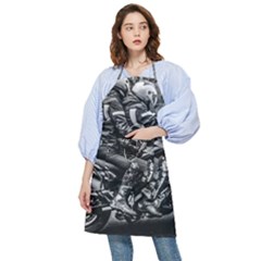 Motorcycle Riders At Highway Pocket Apron by dflcprintsclothing