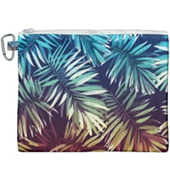 Tropic Leaves Canvas Cosmetic Bag (xxxl) by goljakoff