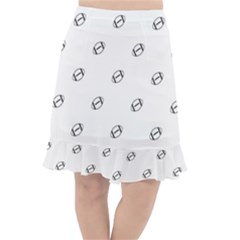 American Football Ball Motif Print Pattern Fishtail Chiffon Skirt by dflcprintsclothing