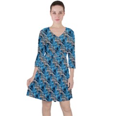 Abstract Illusion Ruffle Dress by Sparkle