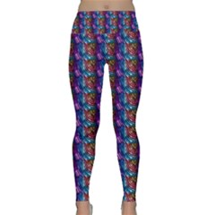Abstract Illusion Lightweight Velour Classic Yoga Leggings by Sparkle