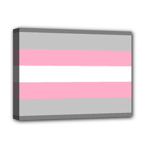 Demigirl Pride Flag Lgbtq Deluxe Canvas 16  X 12  (stretched)  by lgbtnation
