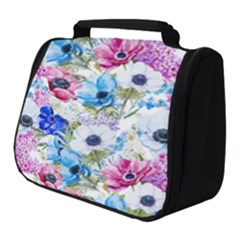 Purple Flowers Full Print Travel Pouch (small) by goljakoff