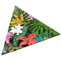 Tropical Greens Leaves Wooden Puzzle Triangle View3