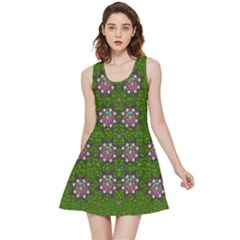 Star Over The Healthy Sacred Nature Ornate And Green Inside Out Reversible Sleeveless Dress by pepitasart