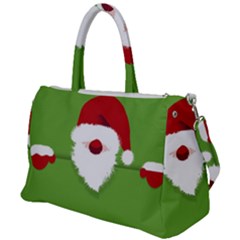 Santa Claus Hat Christmas Duffel Travel Bag by Mariart