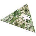 Green leaves Wooden Puzzle Triangle View2