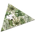 Green leaves Wooden Puzzle Triangle View3