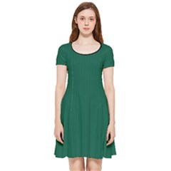 Christmas Green - Inside Out Cap Sleeve Dress by FashionLane