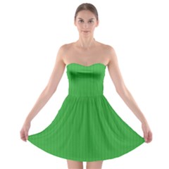 Just Green - Strapless Bra Top Dress by FashionLane